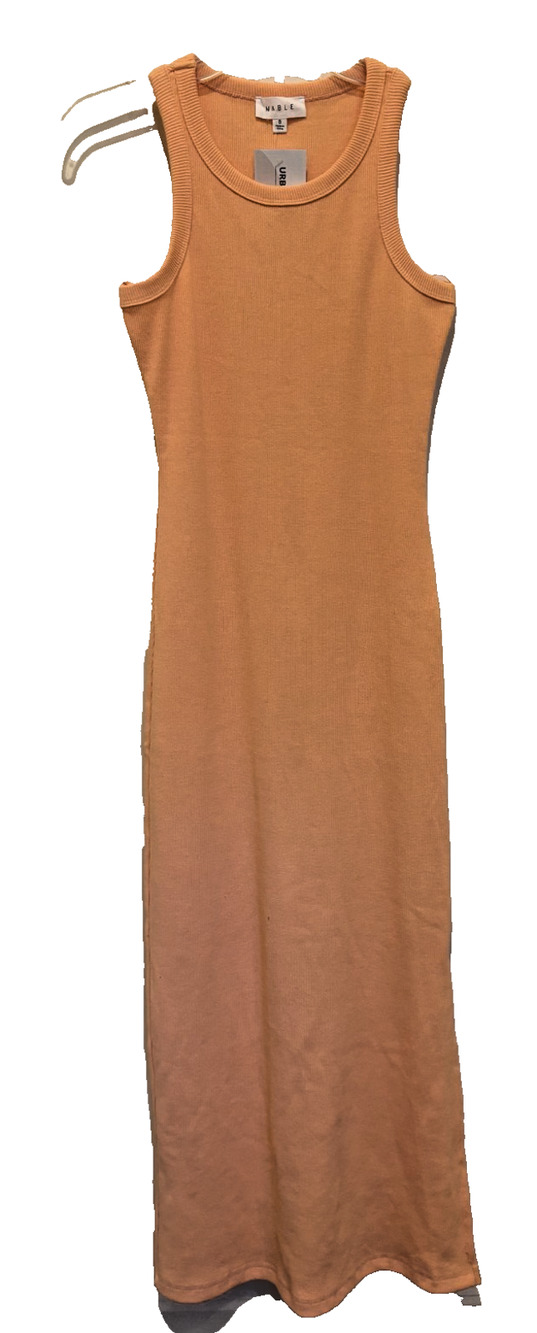 MABLE FRANKIE RACER BACK KNIT MIDI DRESS NEW Orange Small